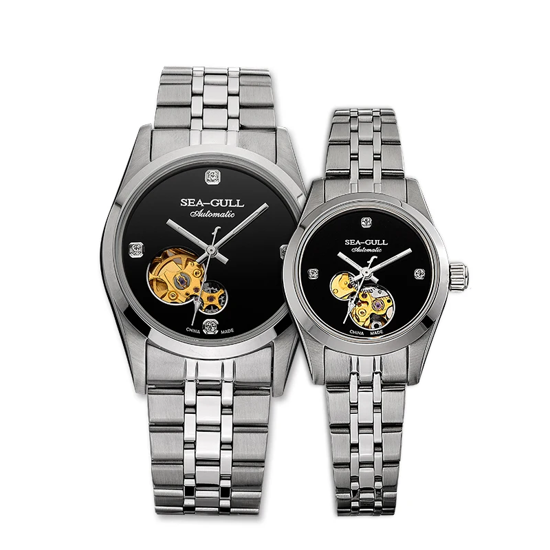 Автоматические механические парные часы M149SK с автоподзаводом (черный