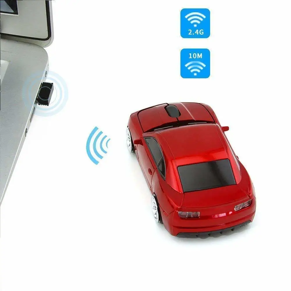 Беспроводная компьютерная мышь CHYI крутая Спортивная Автомобильная с USB