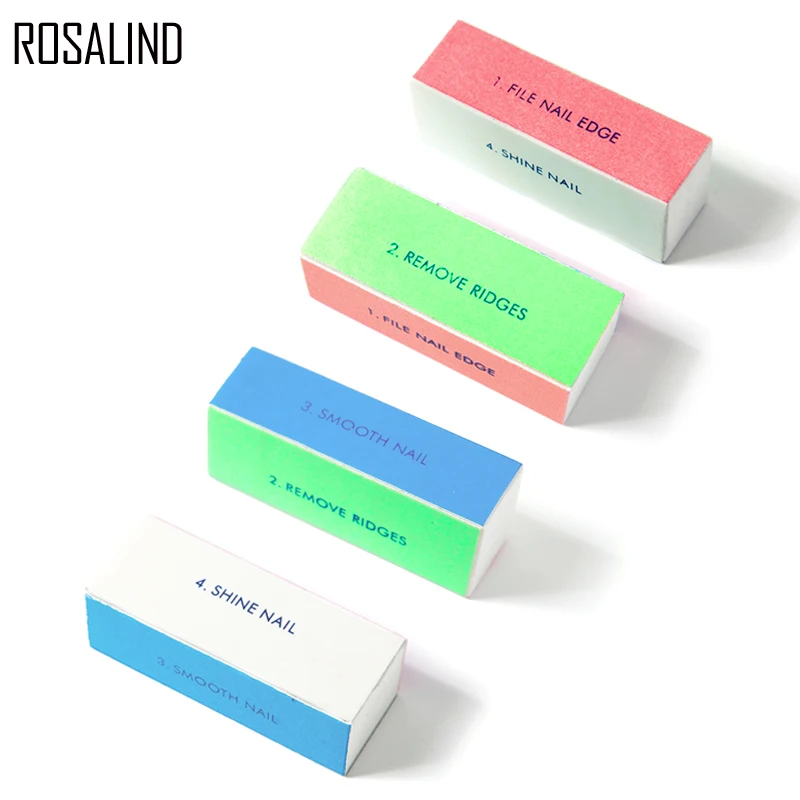 Rosalind 1 шт. Набор для маникюра разделитель пилка ногтей 4 стороны используйте