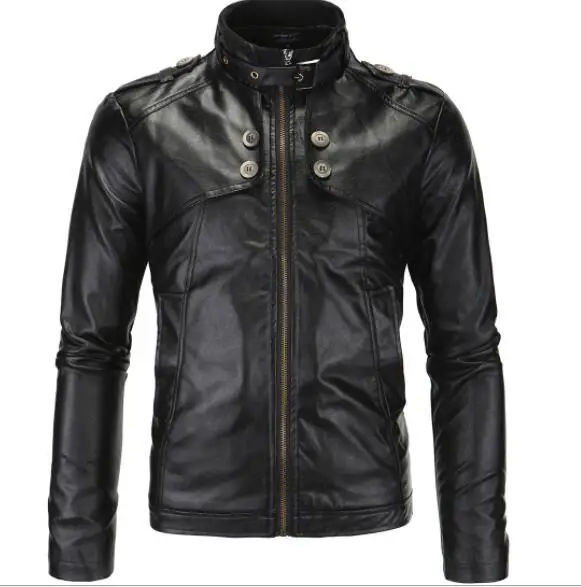 XY248 Black Новая мотоциклетная куртка из искусственной кожи мужские винтажные Ретро мото искусственная Панк кожаные куртки одежда для мотоцикла пальто приталенный Размер M-4XL - Цвет: XY248 Black