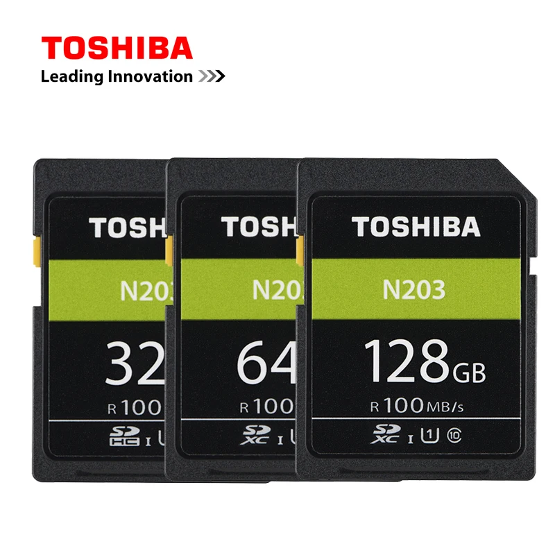 TOSHIBA SD карта памяти 32 ГБ 64 128 SDHC SDXC U1 флеш-память класс 10 100 МБ/с./с для камеры Full HD Canon