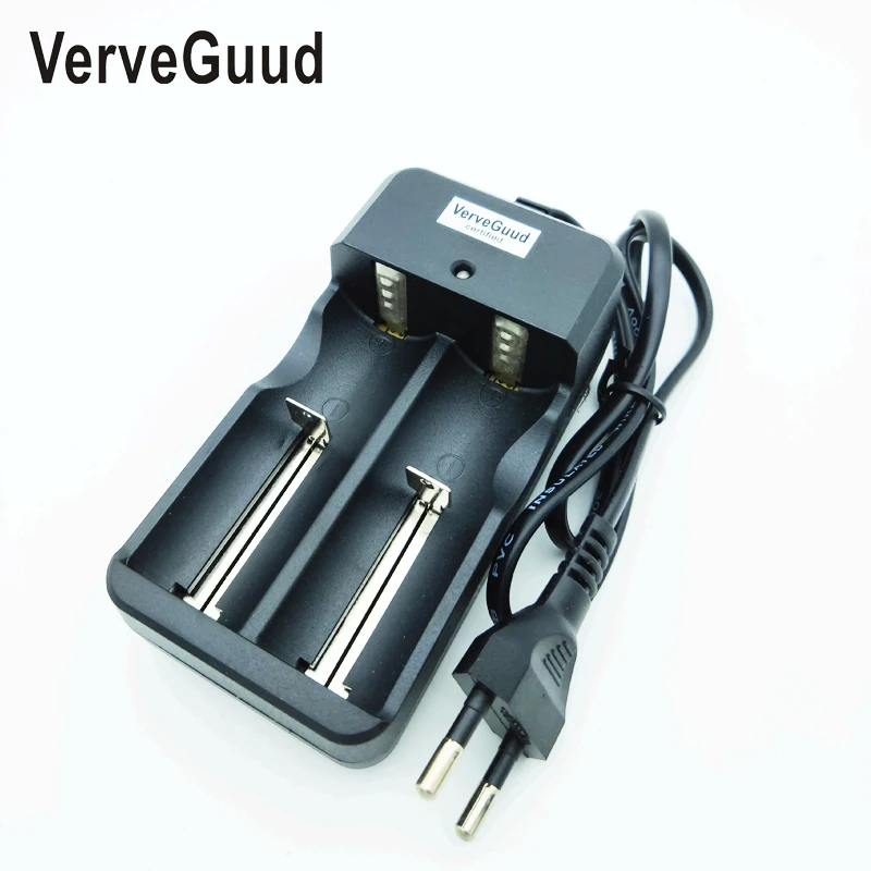 

VerveGuud Battery Charger Charging for 3.7V Portable Electronic Cigarette 18650 14500 16340 26650 Rechargeable Li-Ion Batteries