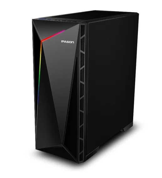 IPASON VGAME игровой настольный компьютер AMD R5-2600 6-ядерный 1050TI-4G выделенная карта/8G 2666 высокочастотный Оперативная память/240G SSD для ПК-игр