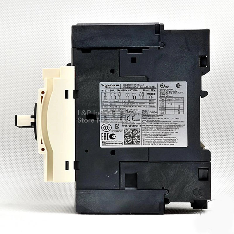 Новый оригинальный Франция Schneider GV3 P50 двигатель выключатель защиты GV3P50 37 50A 3P Тип