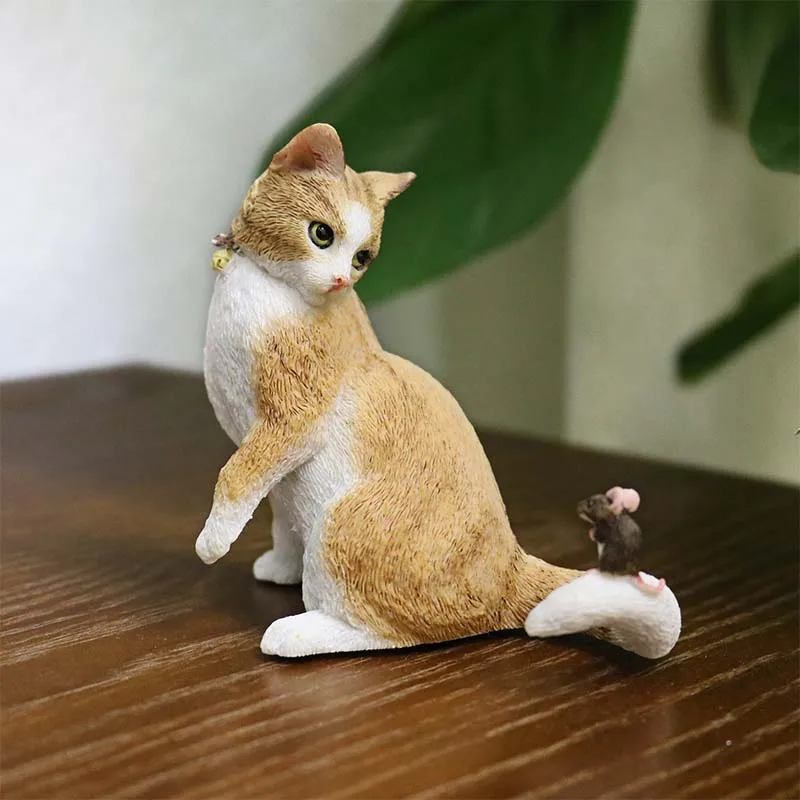 Mnotht 1/6 китайская пасторальная модель кошки желтая Тигр пятнистый питомец мини