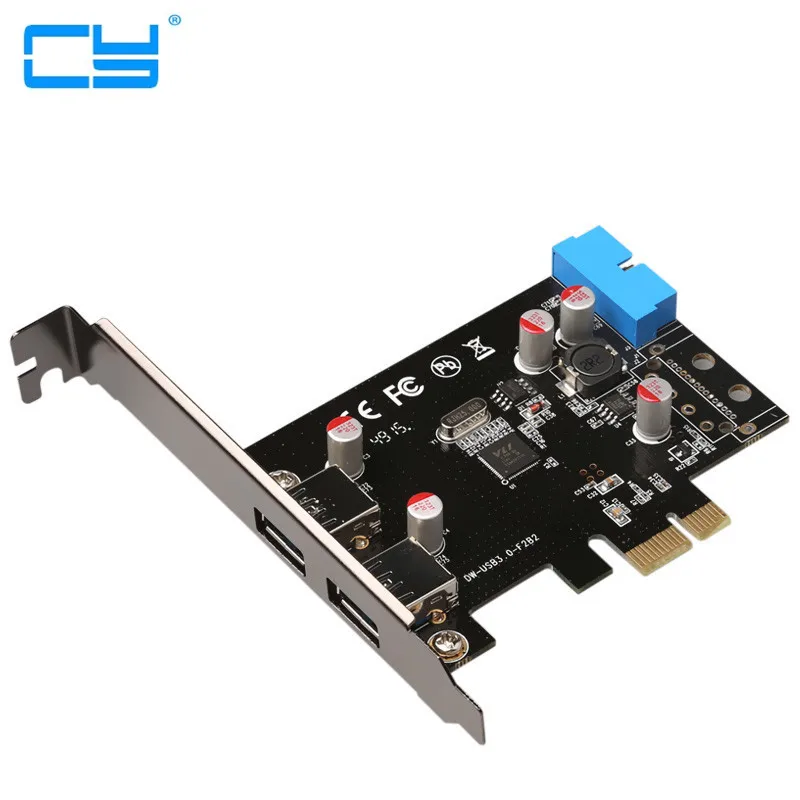 SuperSpeed 2 портовый USB 3 0 19 pin USB3.0 PCI E Express pcie материнская плата 20P 20 разъем|pci-e pci|pci-e pci