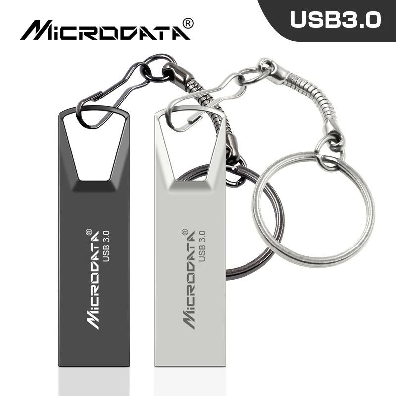 

High Speed USB 3.0 Metal Flash Drive 8GB 16GB 32GB 64GB 128GB Pendrive Waterproof usb drive Pen Mini memory Sticks with key ring
