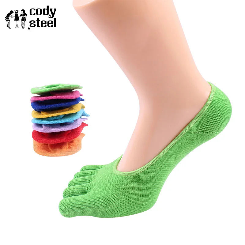 Cody сталь женские хлопковые носки пять пальцев Модные Нескользящие с носком