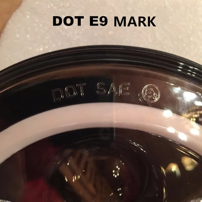 Аксессуары для Harley Davidson светодиодный проектор 7 дюймов светильник Halo монтажный