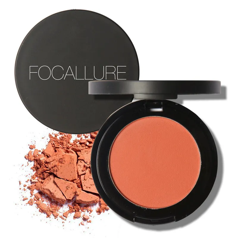 Бренд FOCALLURE, новинка, легко носить, Румяна для лица, пудра, стойкие Румяна для лица, цветные румяна, пудра для щек, косметика, румяна, бронзер, натуральный