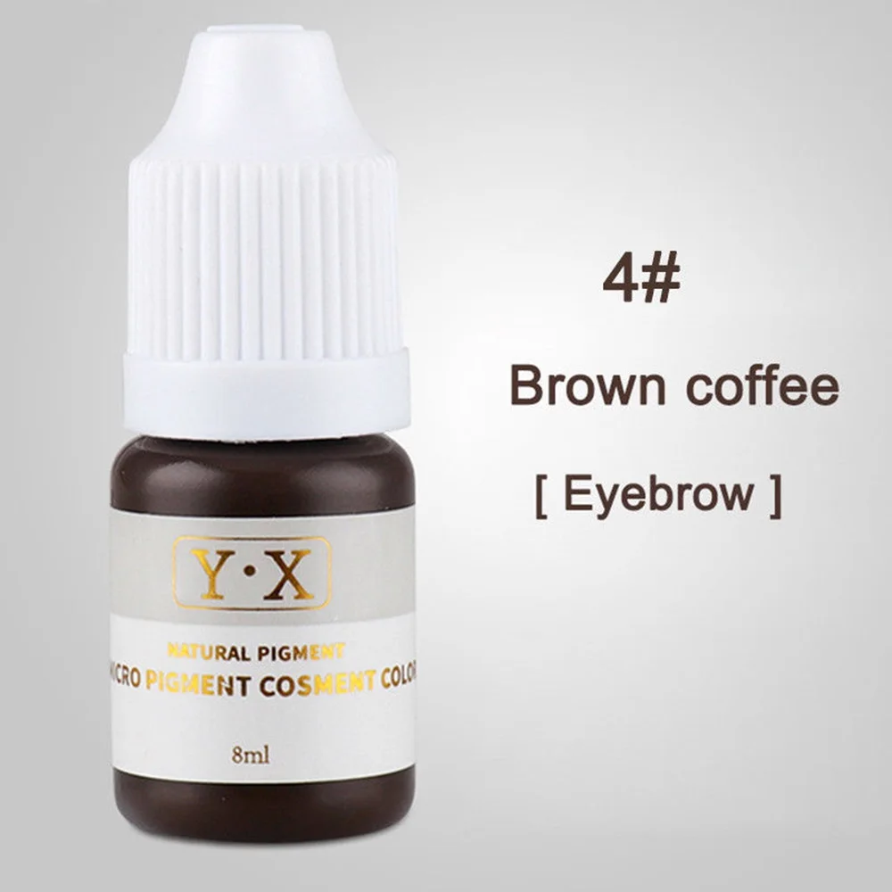 Brown Coffee(eyebrow 22 цвета, полуперманентный макияж, чернила для бровей, губ, линия для глаз, цвет татуировки, микроблейдинг, пигмент для бровей, тату, боди-арт, цветные чернила - Цвет: Brown Coffee(eyebrow