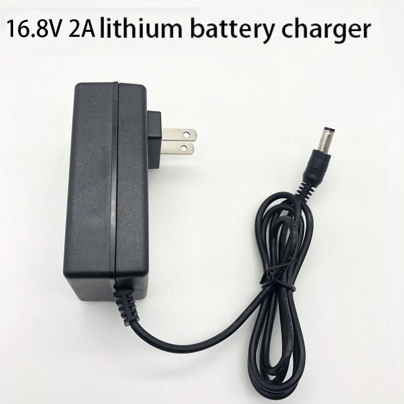 16.8V 2A Charger 8,4 в/16,8 в/21 В литиевая батарея зарядное устройство DC 5,5*2,1 мм 18650 полимер ЕС/США штекер литий-ионная батарея зарядное устройство адаптер питания - Цвет: 16.8V 2A Charger
