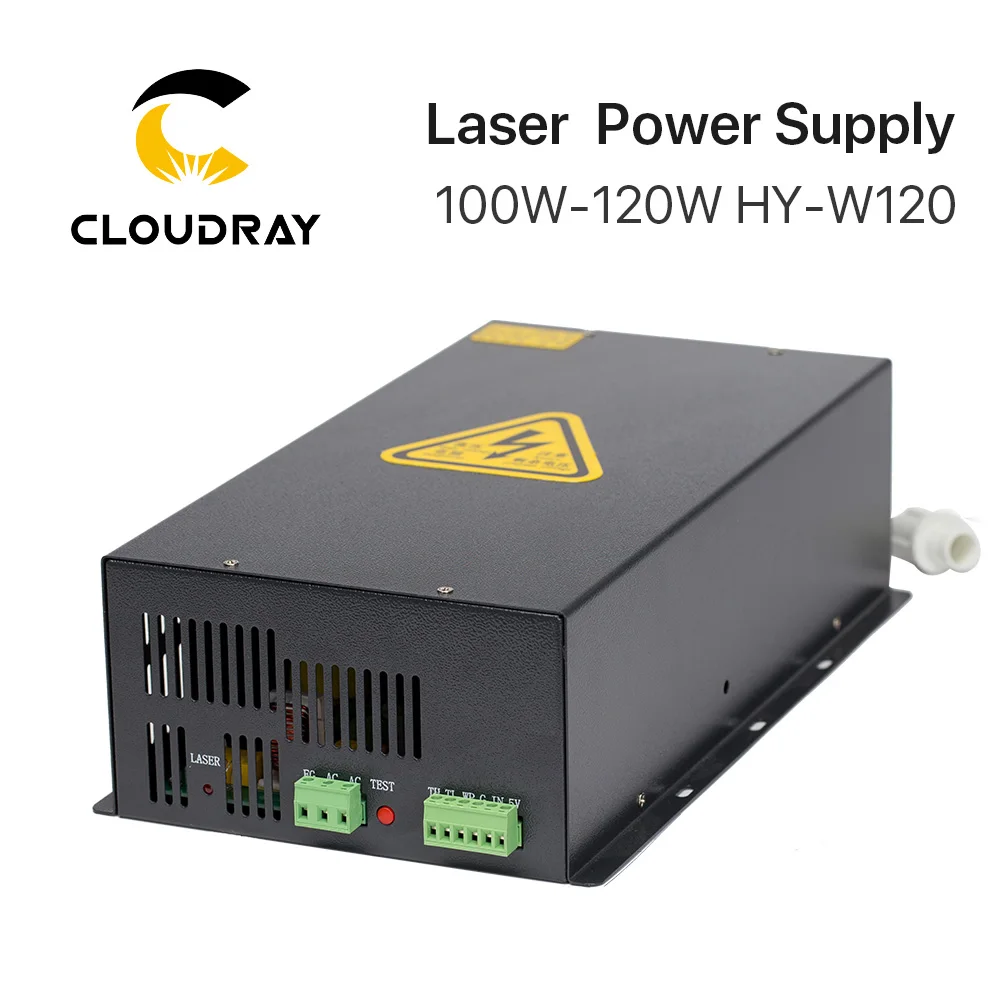 Cloudray 100-120 Вт CO2 лазерный источник питания для CO2 лазерной гравировки резки HY-W120 T/W серии