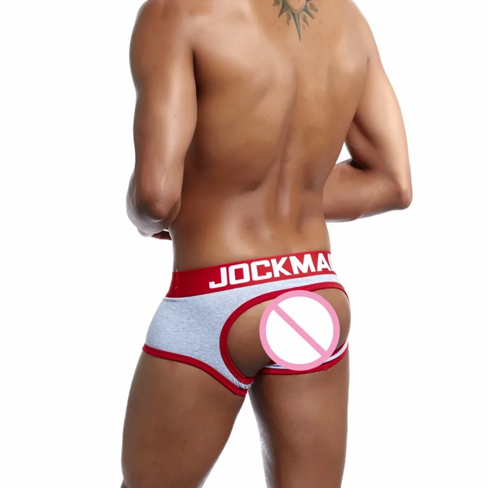 Бренд JOCKMAIL, мужское нижнее белье, боксеры, шорты, открытая спина, ягодицы, хлопок, сексуальное, открытая спина, гей, мужское нижнее белье, JockStrap cuecas, Гей Трусы