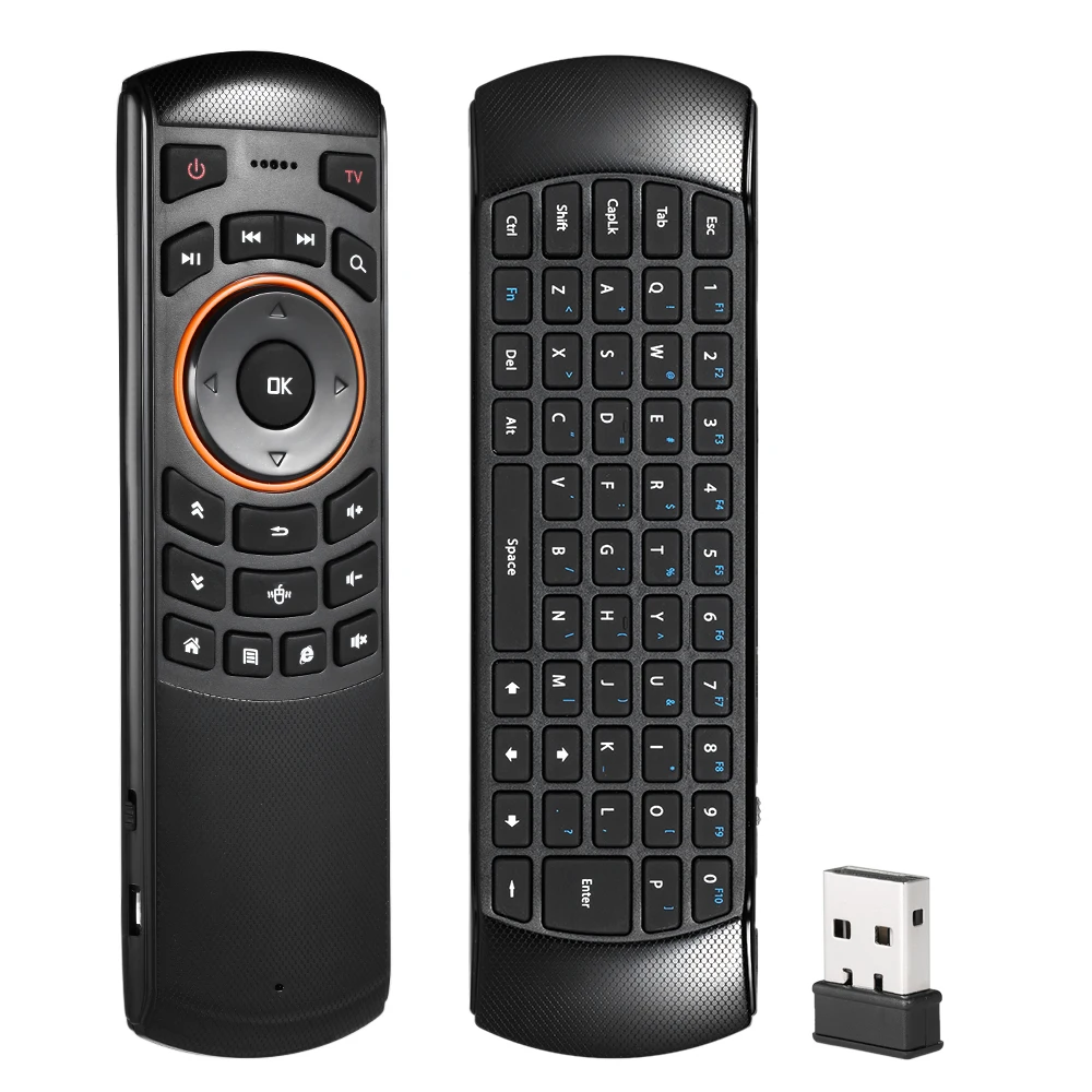 2 4 ГГц Беспроводная QWERTY клавиатура Air Mouse ручной пульт дистанционного управления 6