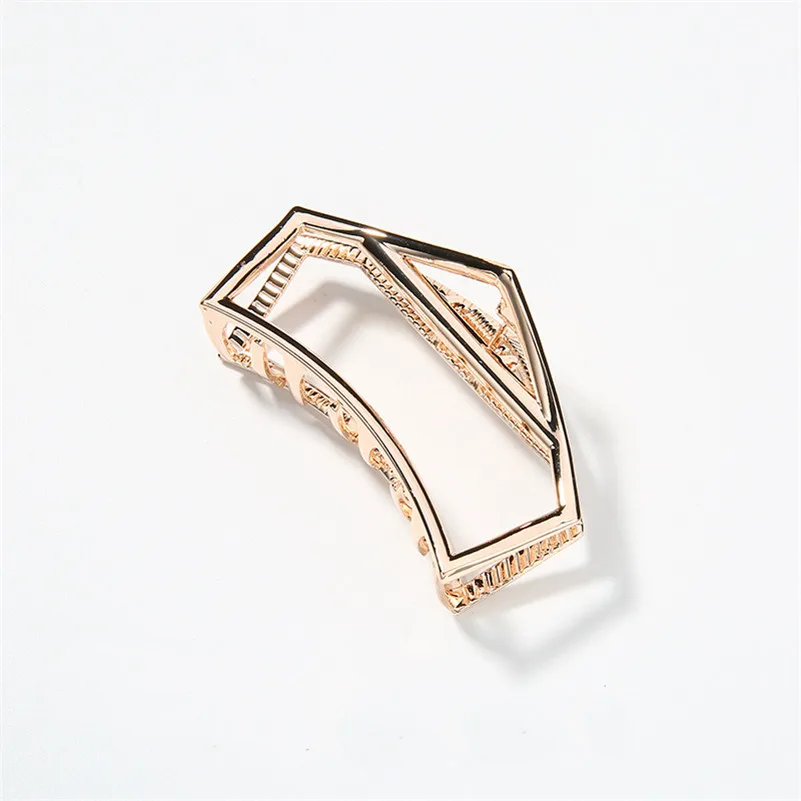 14 Rose Gold Модные аксессуары для волос для женщин и девочек, золотые, серебряные, металлические большие заколки для волос, маленькая заколка для волос, сплав, Бабочка, когти, зажимы, заколка - Цвет: 14 Rose Gold