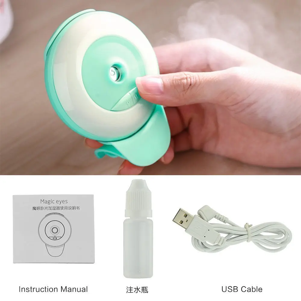 Facial Beauty Mist Sprayer 2-in-1 Selfie Ring Light Self-timer Fill Mini Portable Water Replenishing Spray Humidifier | Бытовая техника