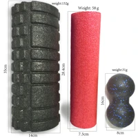 epp gym fitness yoga foam roller peanut ball set pilates block peanut massage ball for therapy relax exercise relieve stress