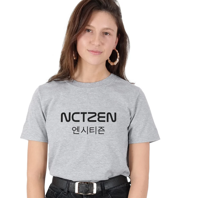 Женская футболка NCTZEN хлопковая с коротким рукавом модная летняя топы KPOP NCT Fandom