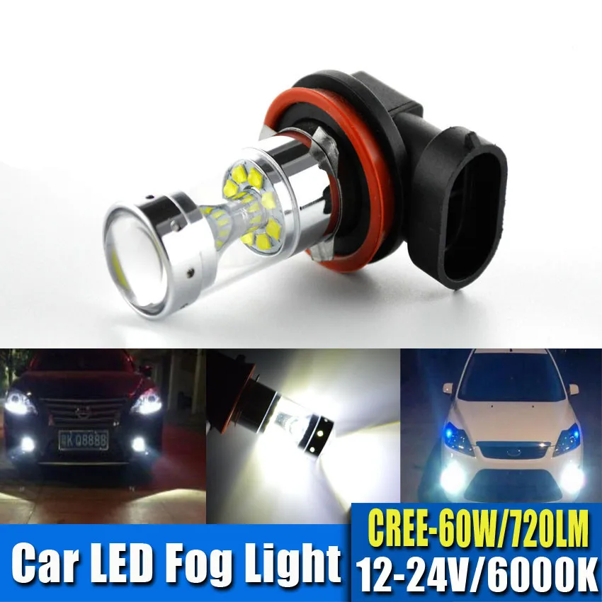 2 шт. H8 H11 Led HB4 9006 HB3 9005 Противотуманные фары s Лампа 6000 лм K белые автомобильные
