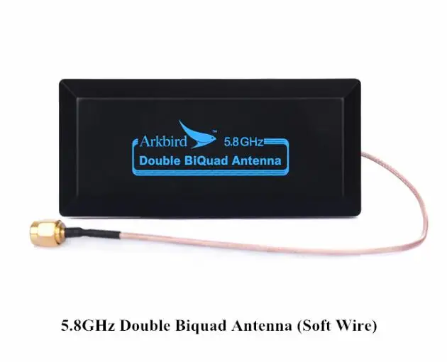 Soft Wire Arkbird с высоким коэффициентом усиления 5,8G 5,8 GHZ Двойная антенна Biquad для большой дальности FPV/WiFi антенна-12DB(RP-SMA) для передатчика и приемника - Цвет: Soft Wire