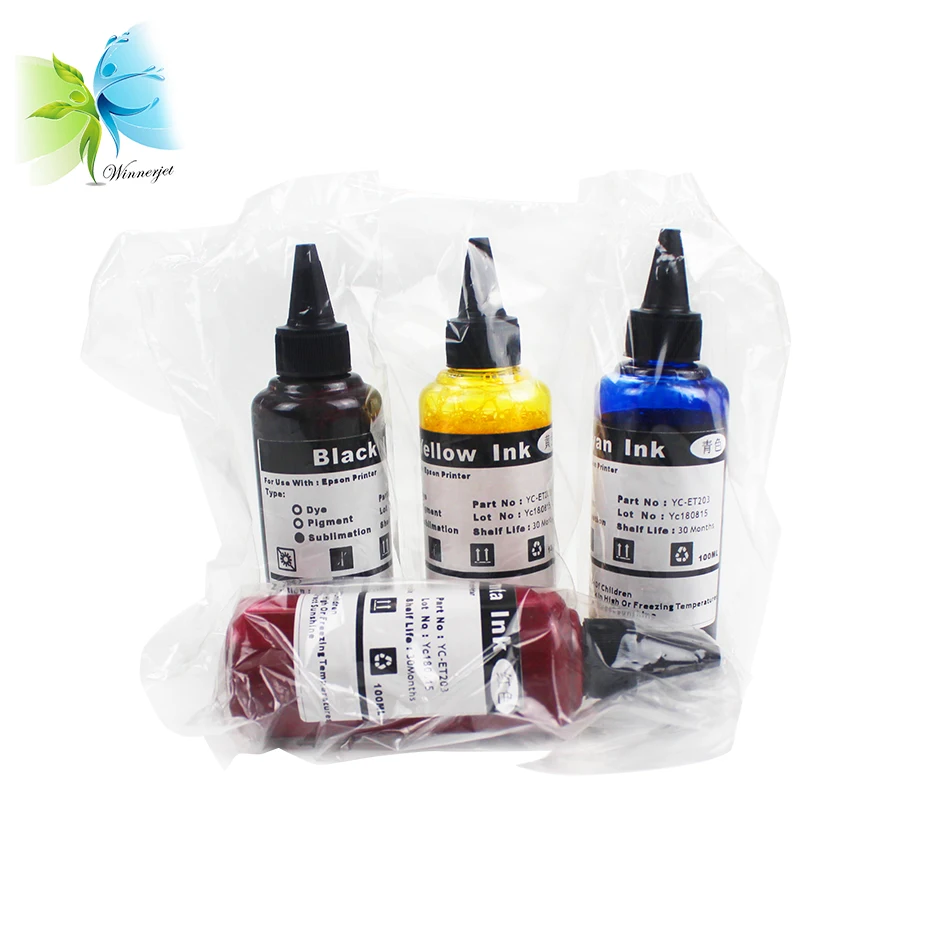 Чернила для принтера Epson L110 200 210 300 350 355 550 555 800 L WINNERJET 10 комплектов | Компьютеры и