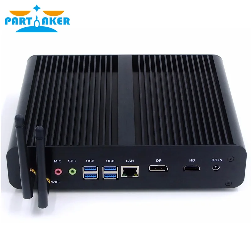 Мини ПК parмягкий без вентилятора Intel Core i7 10710U 10510U Windows 10 2 * DDR4 M.2 NVMe + Msata 5 ''SATA HTPC