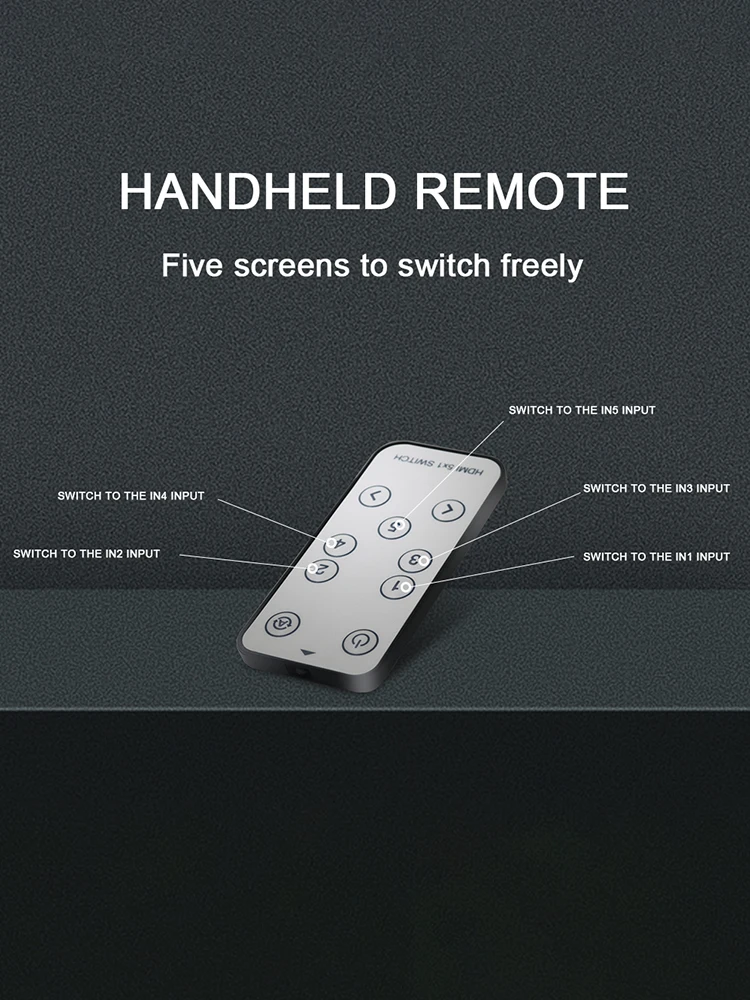 4K 60Hz 2 0 HDMI переключатель 5 вход 1 выход поддержка HDR сплиттер с ИК управлением для