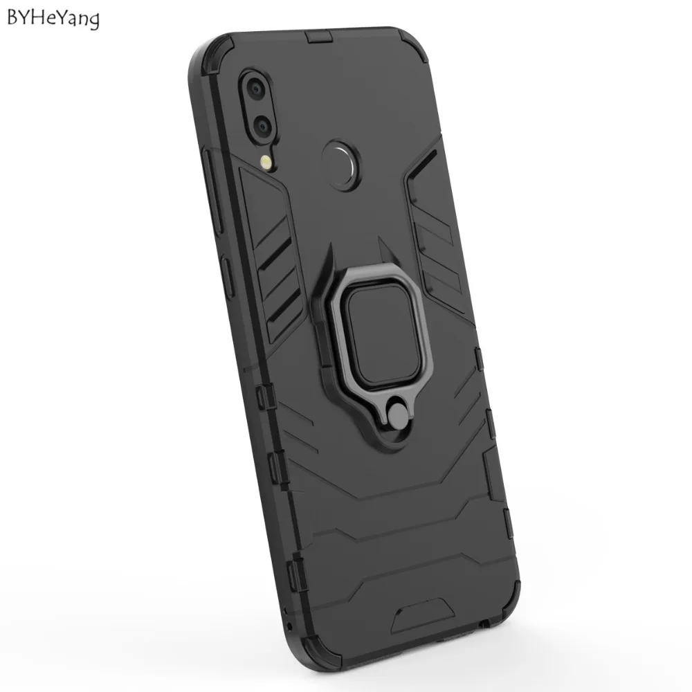 BYHeYang For Huawei Honor Play case Car Holder Stand Magnetic Bracket Cover Ring Bumper Back On Skin | Мобильные телефоны и