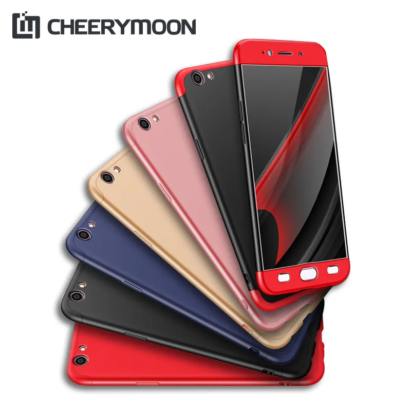 CHEERYMOON три секции полная защита для OPPO A57 матовый корпус Скраб Жесткий чехол