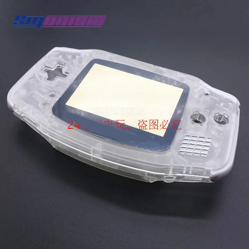 1pcs-20pcs Transparent White Shell Cover Conductive Adhesive Buttons Back Glass Screen for Nintendo GBA |