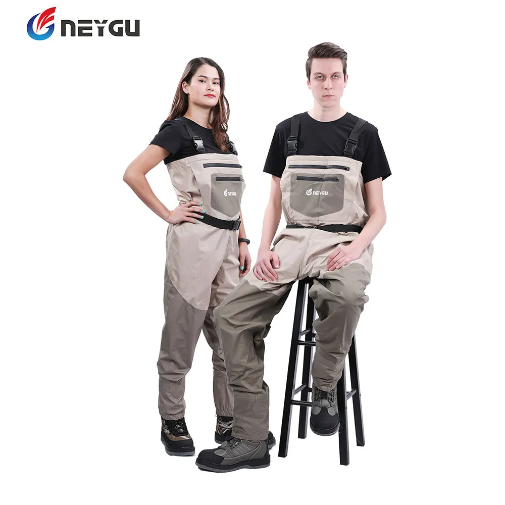 Tan color XXL Size Neygu женские и мужские водонепроницаемые и дышащие носки из неопрена для рыбалки нахлыстом attahed - Цвет: Tan color XXL Size