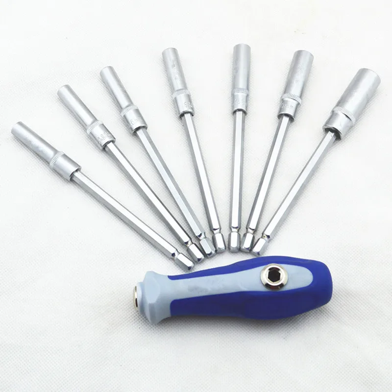 

1 set Multi - purpose screwdriver set Split type Maintenance tool Outer six angle screwdriver hand tool 5-12mm