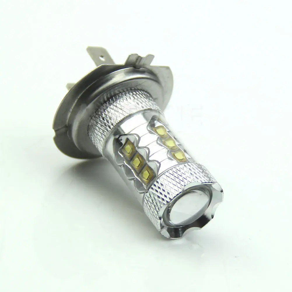 1 шт х Противотуманные фары Дневные Фары Светильник 80W H7 светодиодный лампа 16 SMD DC