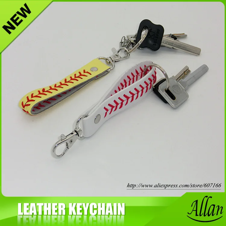 

Кожаные брелоки со швами для бейсбола и софтбола 2023