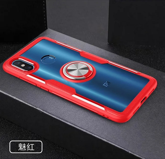 YTIFOU новый продукт кристалл прозрачный ПК магнитное кольцо Стенд чехол для Xiaomi Mi8