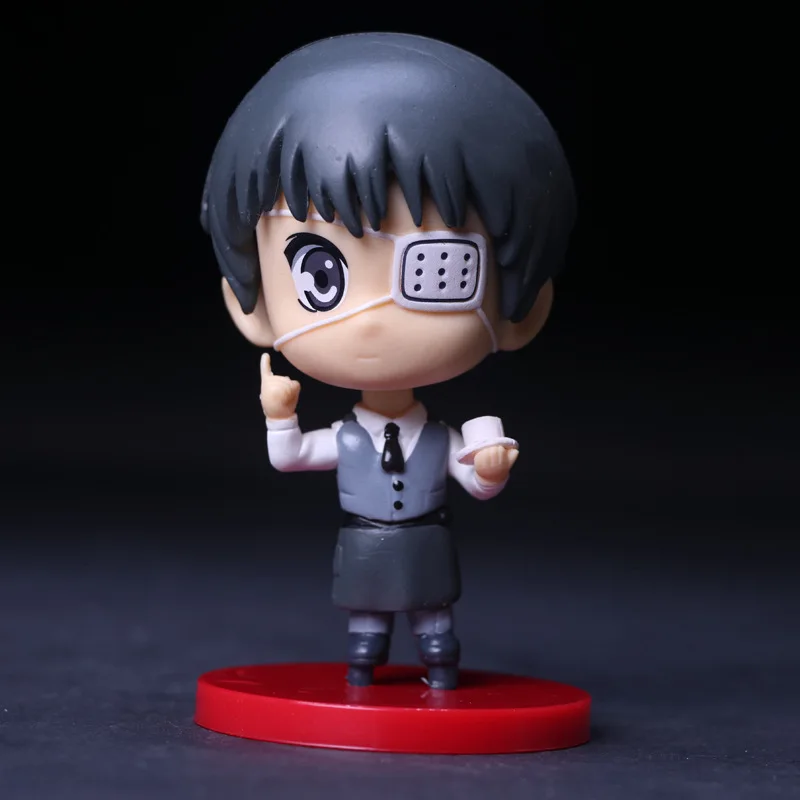 Аниме Tokyo Ghoul Ken Kaneki Kirishima Touka Шу цукияма Uta Q версия ПВХ Фигурки Коллекционная