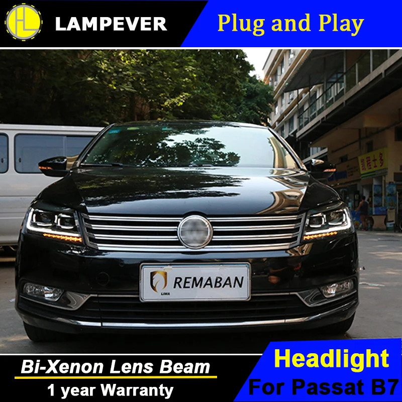 Автомобильный Стайлинг для VW Passat B7 евро версия 2011 2015 фары динамический
