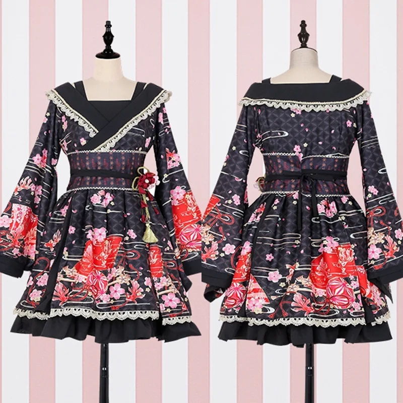 Юката Женские кимоно традиционное японское кимоно платье obi haori японская косплей одежда Гейша костюм DD1555