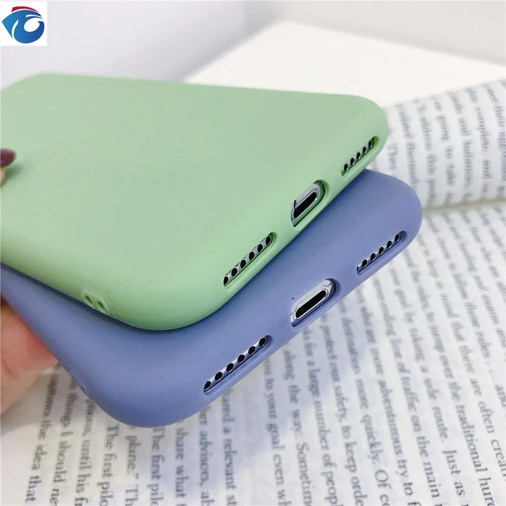 HUANQING Luxury Liquid Silicone Case For iPhone 7 6 Plus Phone Cover for Apple 8 6s X XS MAX XR Protection |