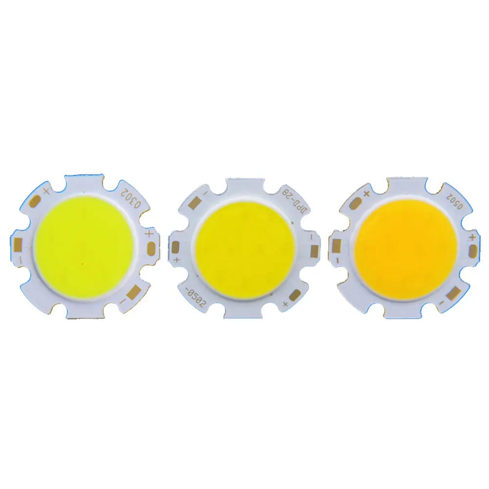 10 шт. светодиодный круглый Точечный светильник 28 мм 3 Вт 5 7 12 Вт|led chip|cob led chipchip on board