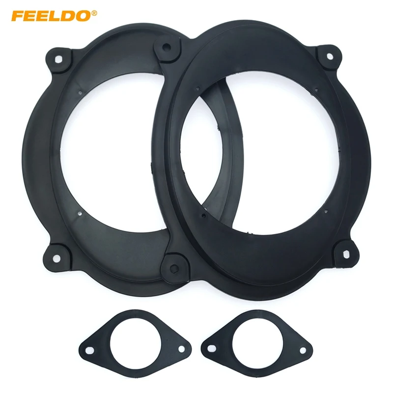 FEELDO Car Stereo Speaker Spacer Mat for Toyota Camry & Tacoma Change 6x9" to 6.5" Front Speaker Adapter Spacer Ring Pads