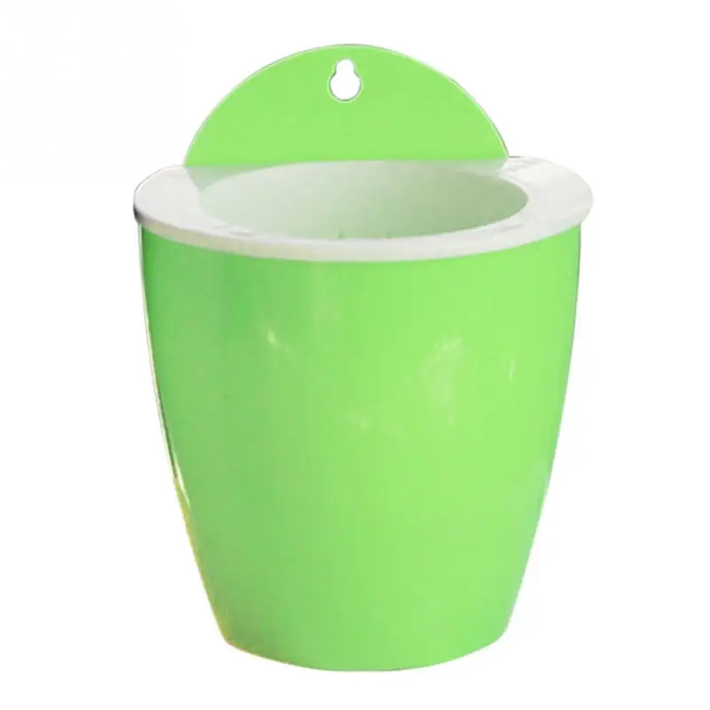 mint green Садовые цветочные горшки, креативные настенные цветочные горшки, новые цветные пластиковые цветочные горшки - Цвет: mint green