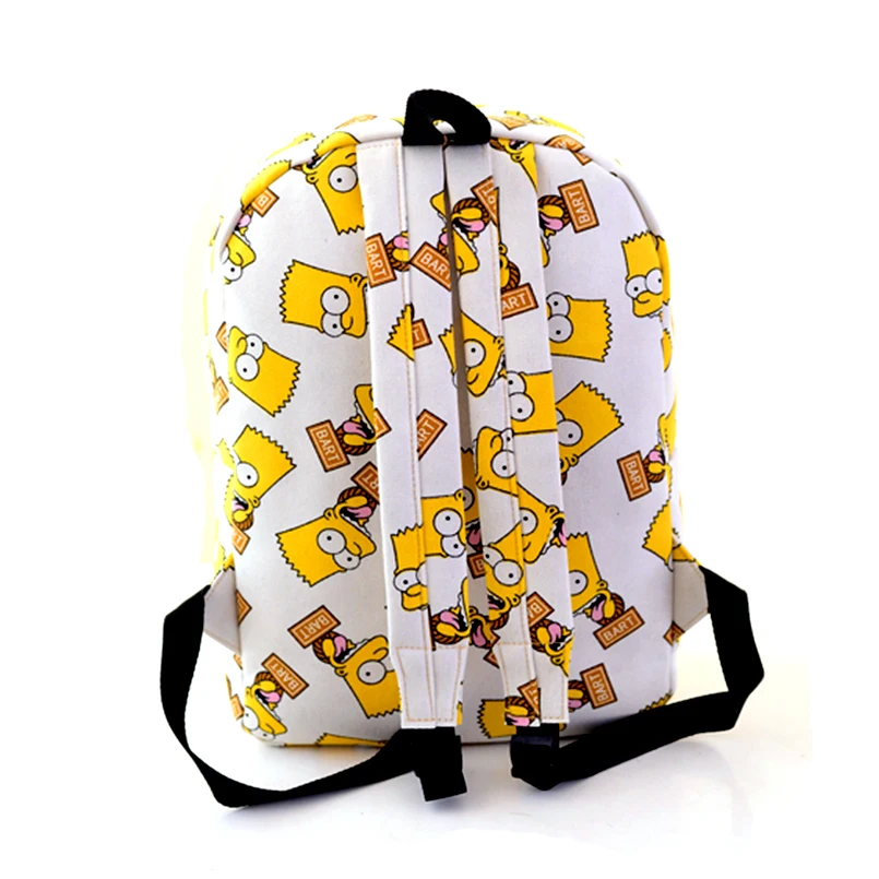 2019 холщовые Рюкзаки студенческая школьная сумка с мультяшным Принтом Рюкзак