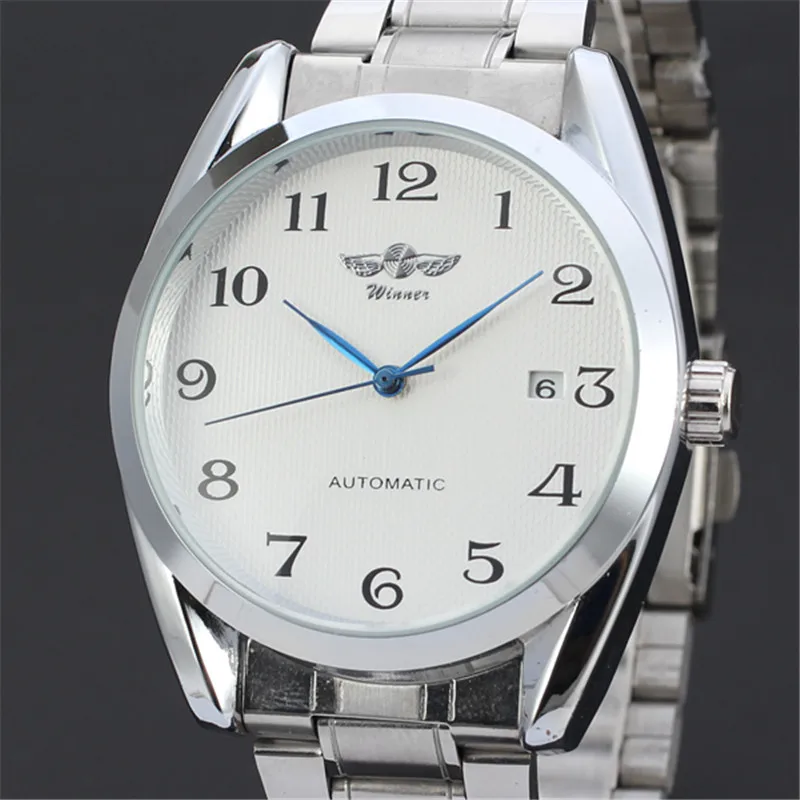 Победитель Для мужчин S Часы Военная Униформа Спорт Дата часы мужской Сталь