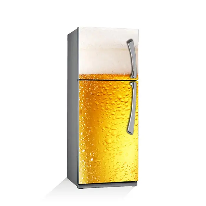 3D diy Cool Beer оптовая продажа самоклеящийся стикер для холодильника наклейки на