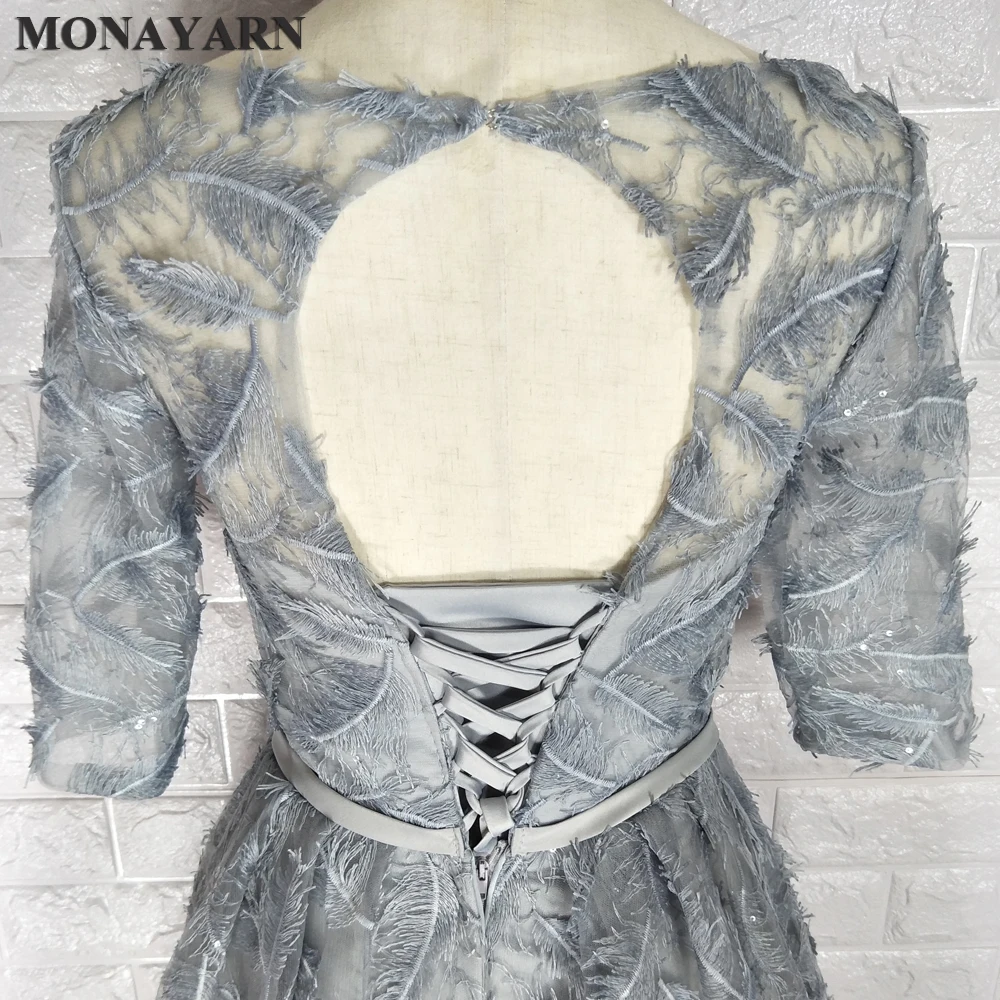 Серое Тюлевое платье подружки невесты 2017 новое милое модное вечернее с коротким