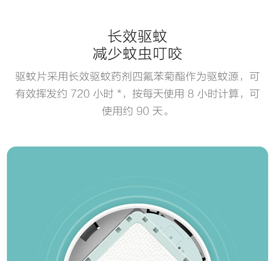 Xiaomi Mijia противомоскитные репеллентные накладки 90 дней использования долговечная сотовая конструкция для Mijia москитные репелленты убийца