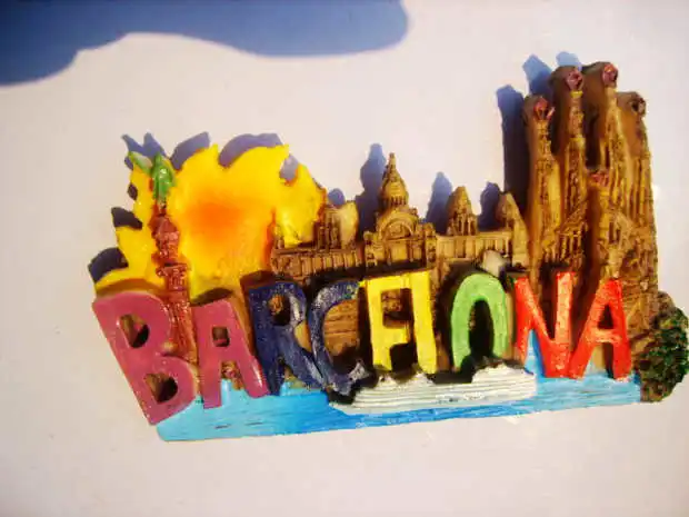

Barcelona scenery 3D Fridge Magnets