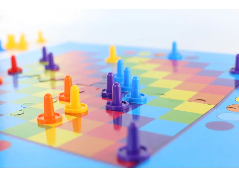 

Parent-child puzzle game PUZZLE CHECKERS checkers game double-sided springboard board game 2-4children play toys party